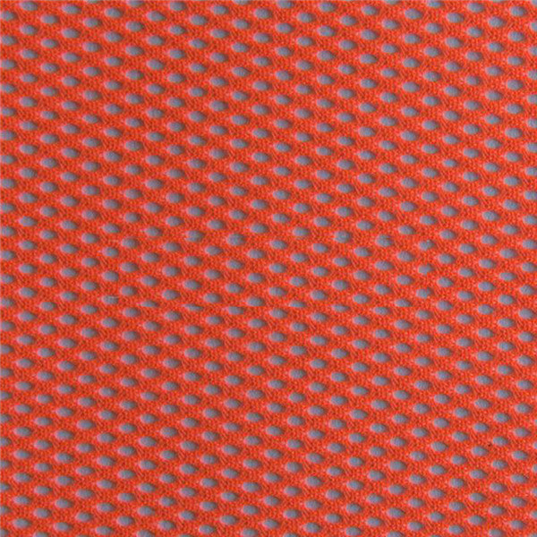 Orange Nylon Polyester Lace Mesh Fabric (M1001)