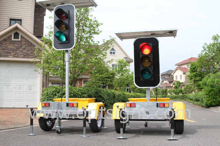 Water Proof LED Working Best Yellow Red Traffic Signals Lights