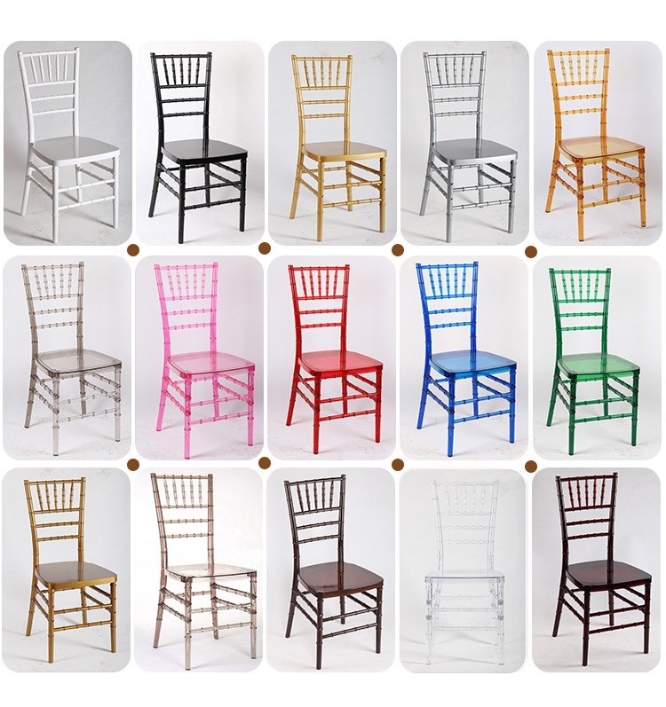 Resin and Wooden Chiavari Wedding Dining Chairs