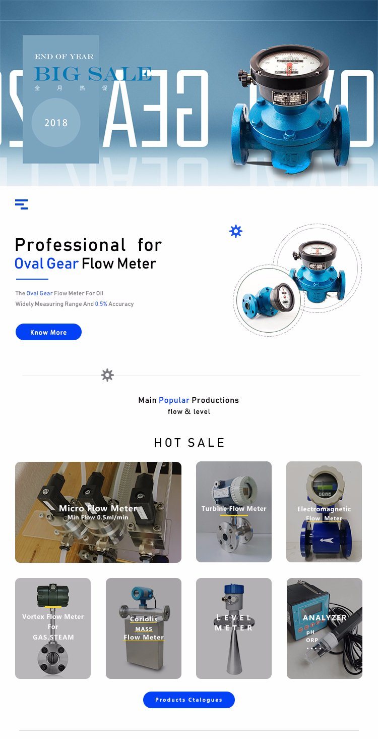 The Local Display 0.5% Accuracy Pd Mechanical Oval Gear Flow Meter