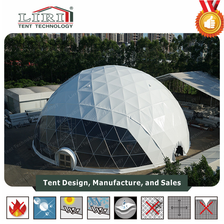 Outdoor Steel Large White Geodesic Dome Tent for Events