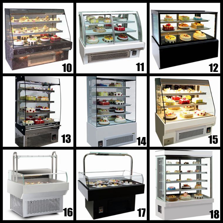 Cheap Glass Cake Display Cabinet (ZMCB-1-18)