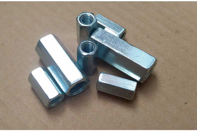 Carbon Steel Zinc Plated DIN 6334 Hex Rod Coupling Nuts