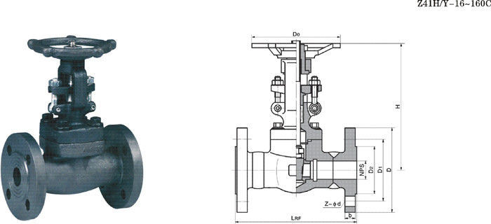 DIN Flanged Forged Steel Gate Valve