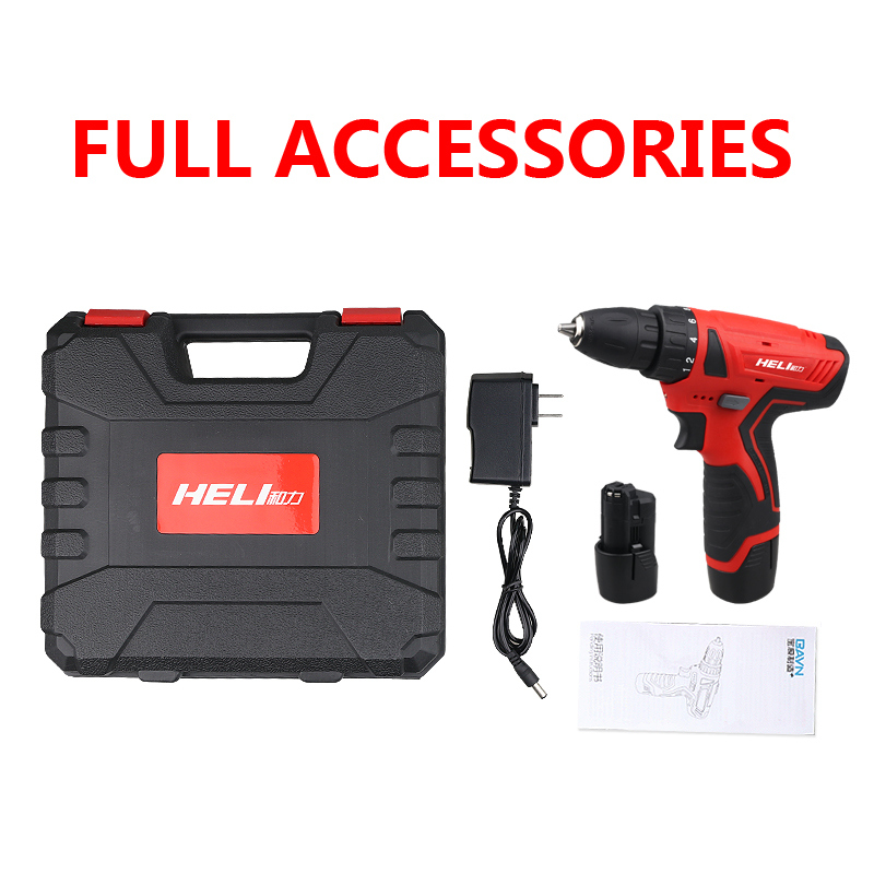 10mm 12V Cordless Drill Power Tool with Li Ion Battery (HTZ12A)