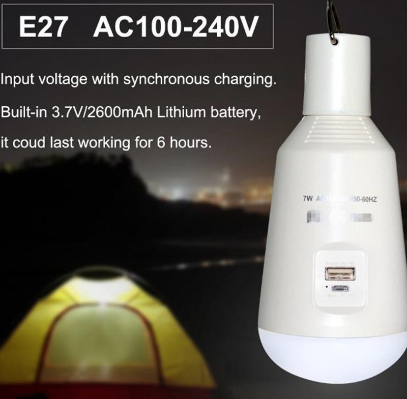 Multi-Functional LED Bulb Solar Charging LED Light Camping LED Lamp