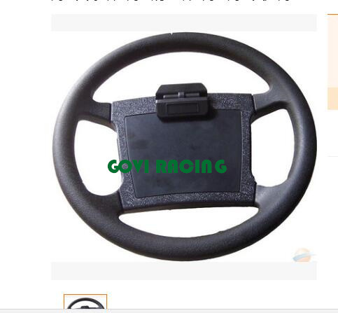 Black 350mm Car Steering Wheel PU for Golf Carts Only