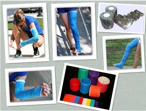 Medical Cohesive Polymer Bandage Colorfully