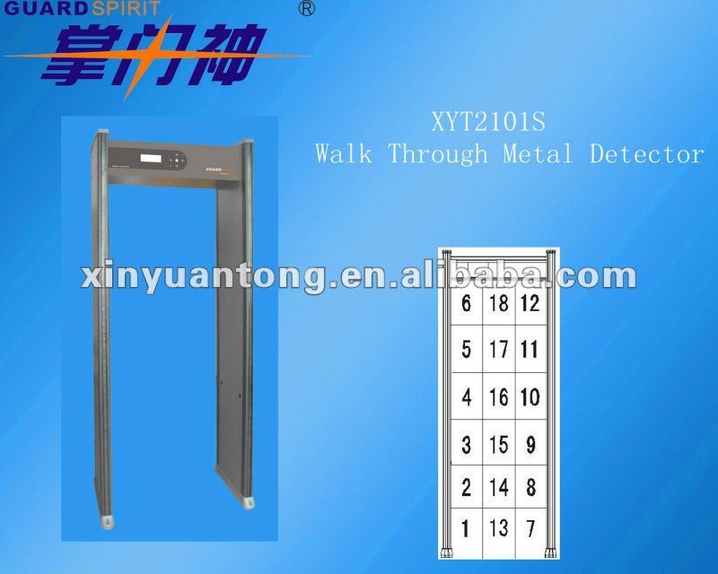 Muti Zone Arched Door Frame Metal Detector Walk Through Gate