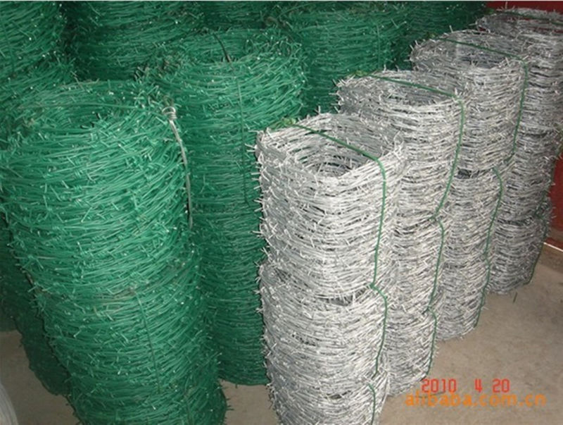 Blue PVC Coated Barbed Wire