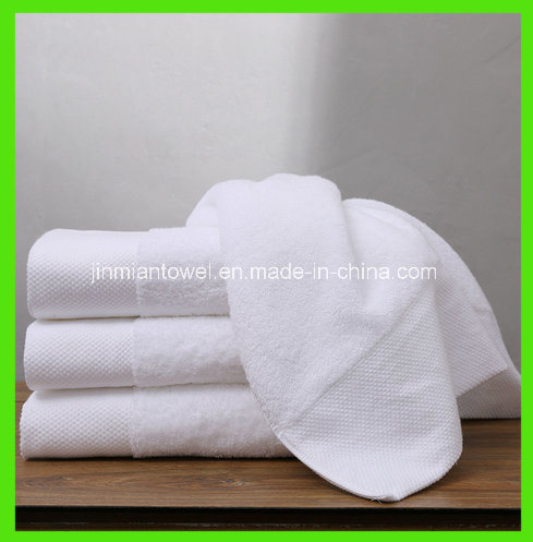 100% Cotton Plain White Terry Towel Bath Towel