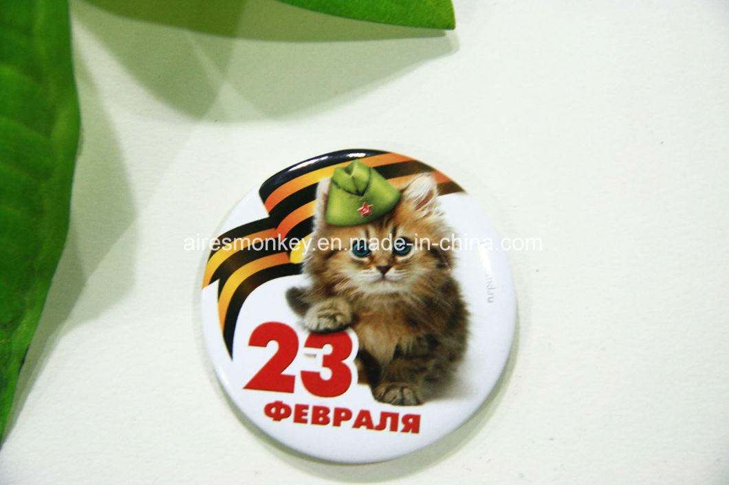 Customized Design Round Shape Souvenir Tin Fridge Magnets