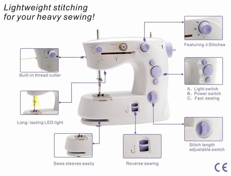 Multifunction Domestic Sewing Machine for Wholesale (FHSM-339)