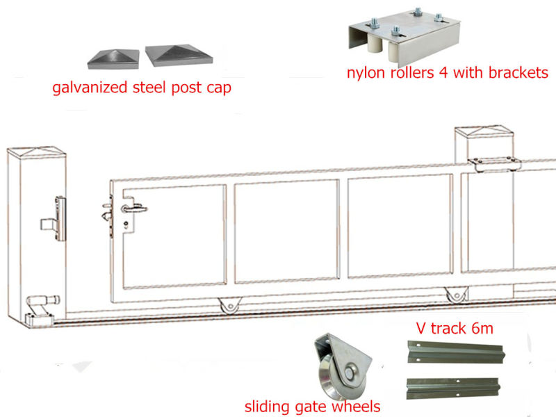 Upper Guide Rollers Pulleys for Sliding Gate