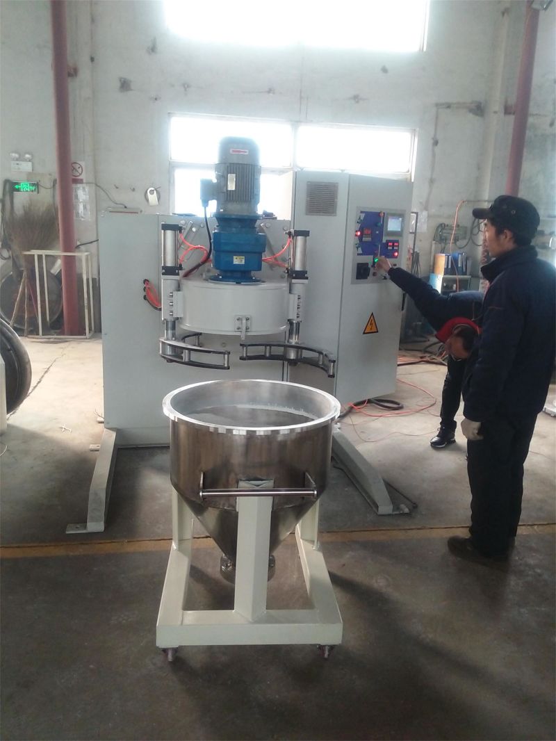 Small Batch Mixing Single Arm Container Mixer for Powder Coatings