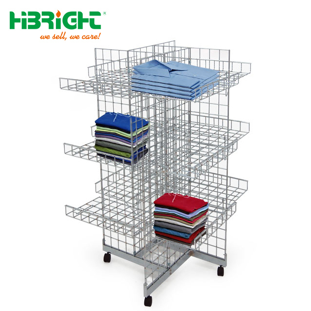 Customzied Grid Wire Panel Display Stand