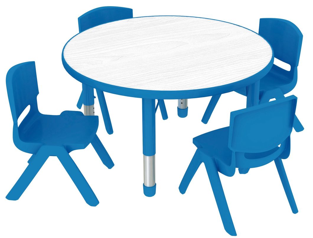 Children School MDF Wooden Table, Chair One Set for Three to Six Old Kids Child