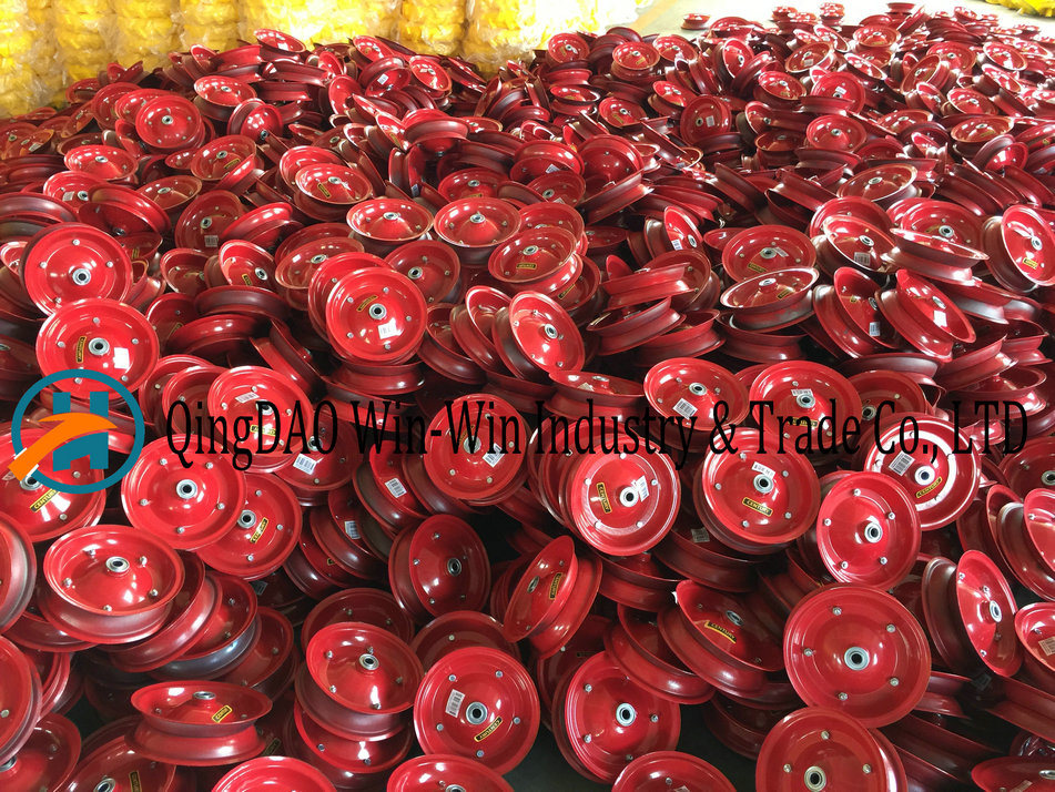 4.00-8 /400-8 Pneumatic Rubber Wheel with Steel Rim