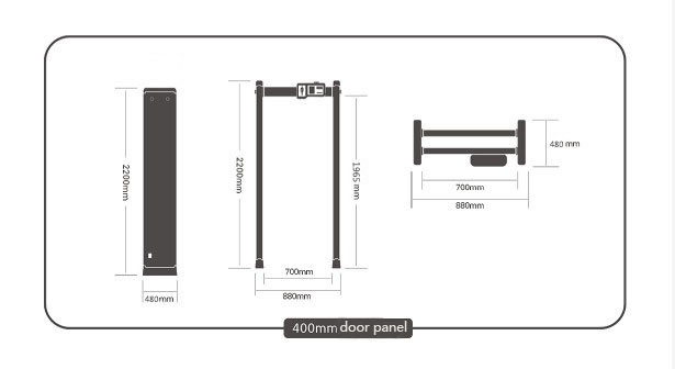 Industrial Walk Through for Warehouse Metal Detector Security Body Scanner Detector