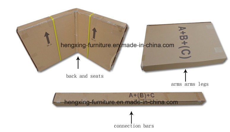 Stainless Steel Material Padded Link Hospital Waiting Room Chair (NS-PA61SM)