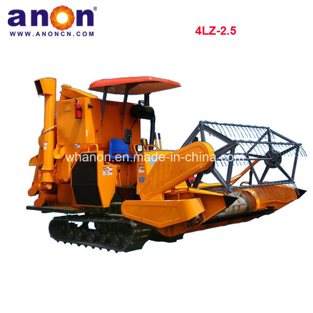 ANON 4LZ-1.0 Mini Rubber Track Paddy Wheat Rice Combine Harvester Price