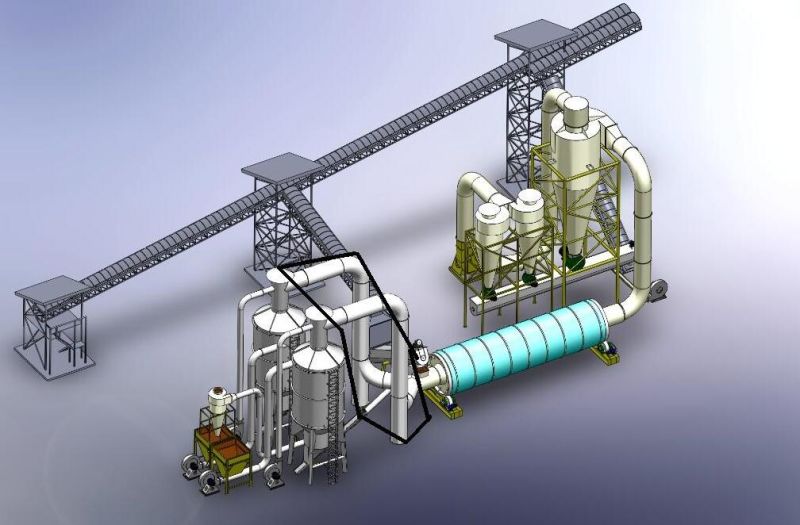 Large Capacity Sawdust Dryer Rotary Kiln