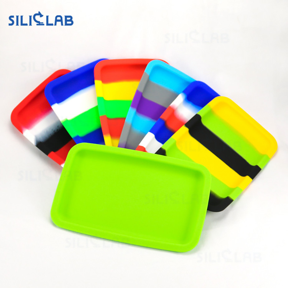 Custom Printing Silicone Raw Weed Rolling Tray for Rolling Paper Smoking