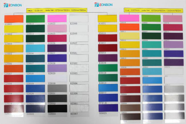 Heat Color Changing Film Vinyl Sheet