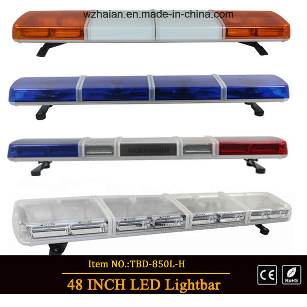 High Intensity Super Bright SMD LED Warning Emergency Lightbar with Amber and White Top Cover