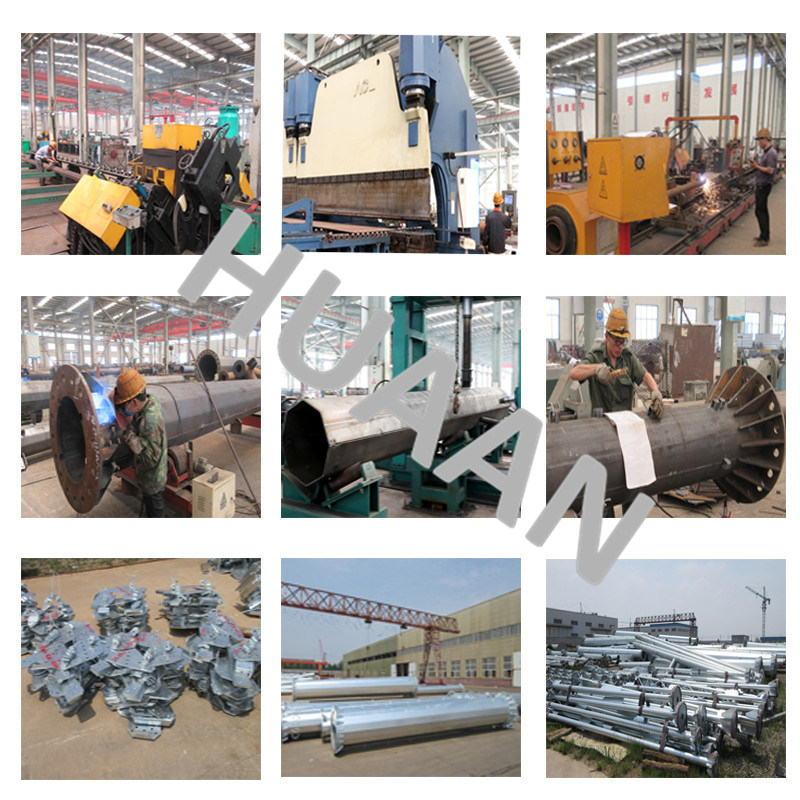 Power Transmission Galvanized Metal Pole