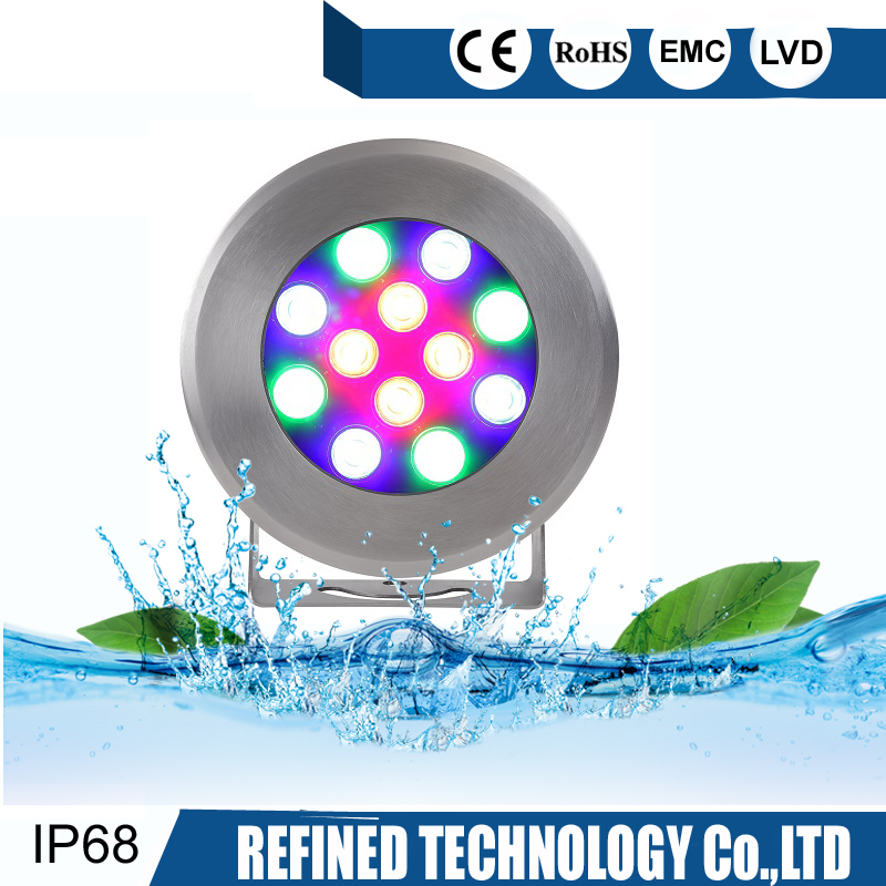 High Class IP68 Low Voltage 316 Stainless Steel LED Underwater Spotlight Fountain Light