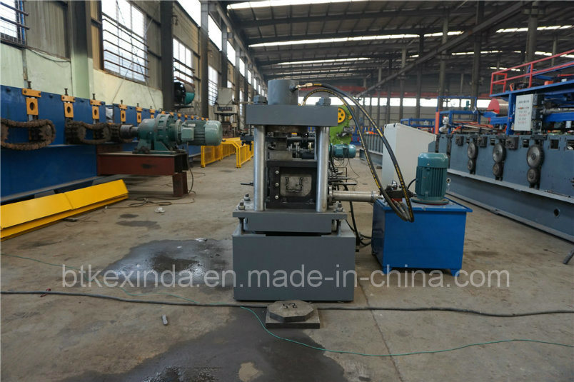 Kxd Storage Rack Cold Steel Profile Roll Forming Machine with Punching