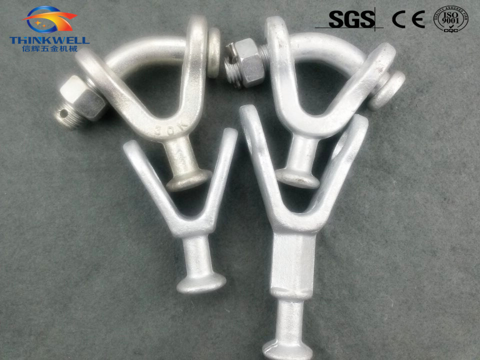 Forged Pole Line Hardwre Insulator Fitting Y Ball Clevis