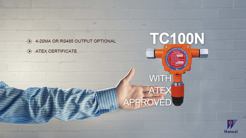 Atex Certified Industrial Fixed Gas Detector for Potentially Explosive Environment (TC100N)