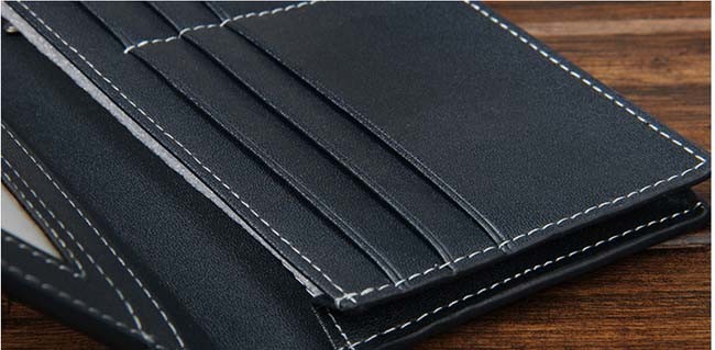 PU Leather Business Men Wallet with Customized Logo