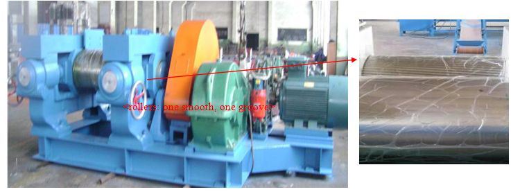 Waste Tire Recycling Rubber Machine / Rubber Powder Making Machine