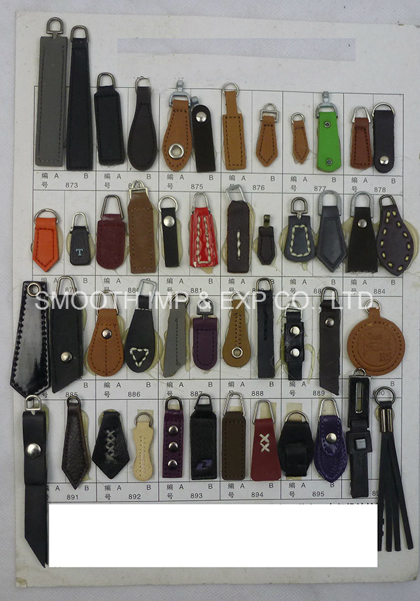 High Quality Garment Custom Cheap Price Fashion Leather Zipper Puller