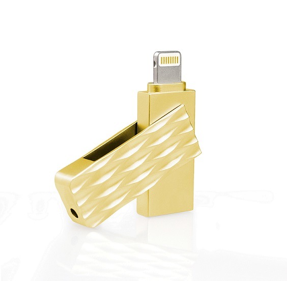 8GB to 128GB 3in1 OTG USB Memory Flash Drive for Ios iPhone Android and PC (OM-MU01)