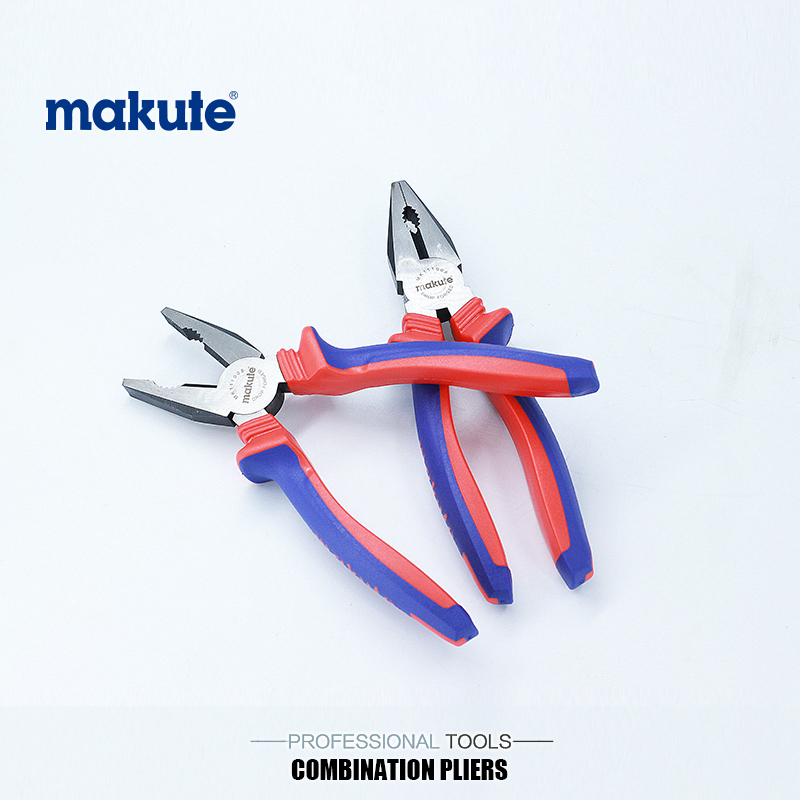 Diagonal Cutting Combination Bent Nose Pliers with Two Color Handle