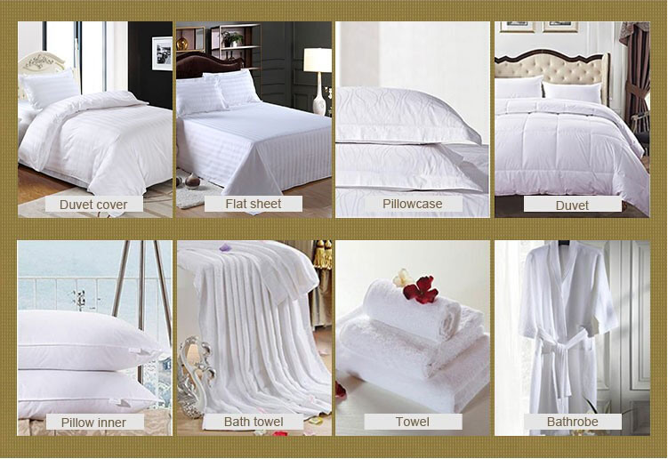 China Factory Supply 100% Cotton Cheaper Hotel Bedding Set