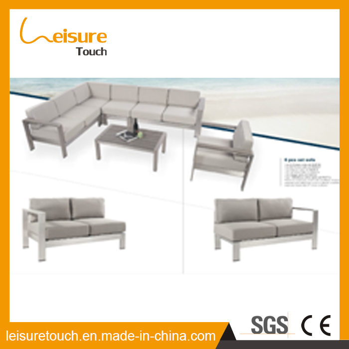 All Weather Aluminum Patio Leisure Corner Sofa Set Modern Cheap Outdoor Garden Lounge Home Hotel Furniture