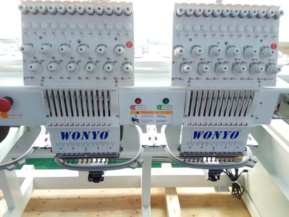 Wonyo 2 Head Embroidery Machines Football Boots Embroidery