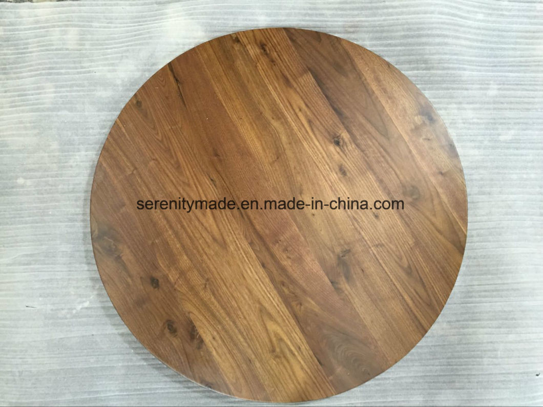 Custom Natural Walnut Wood Commercial Restaurant Table Tops