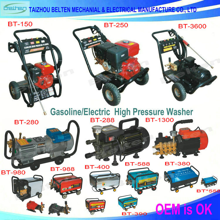 Pressure Washer 150bar 180bar 200bar 250bar 248bar Electrc High Pressure Washer with Brass Pump Copper Wire