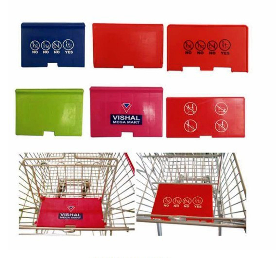 Zinc Plated Unfolding Shopping Hand Trolley for Suppermaket