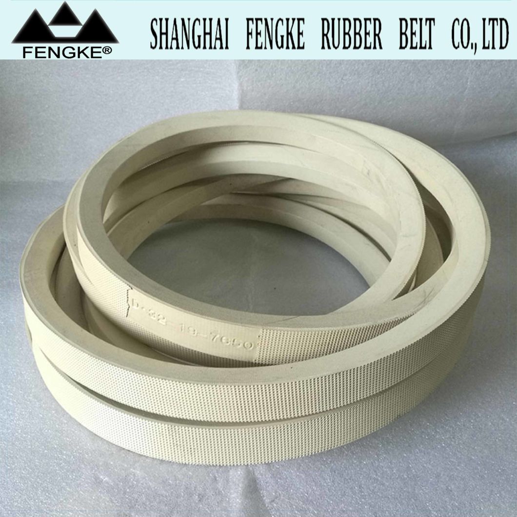 High Quality White Rubber V Belts 32X19X7650 for Wood Industry