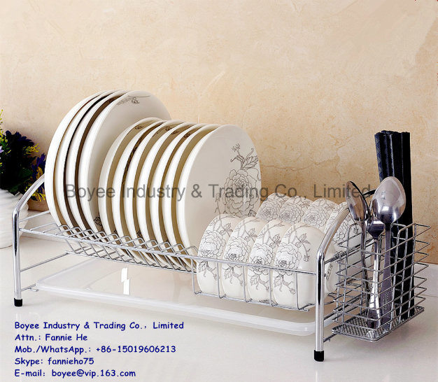 Simple Kitchen Storage Dishes and Bowl Rack