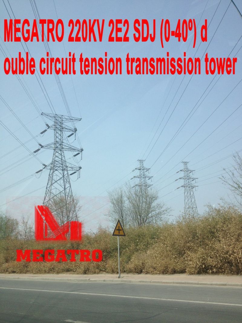 Megatro 220kv 2e2 Sdj DC Strain Power Tower