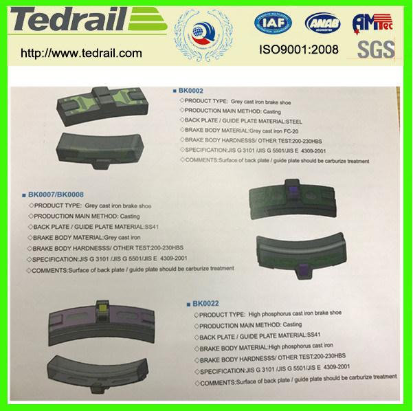 Railway Train Brake Block Brake Shoe