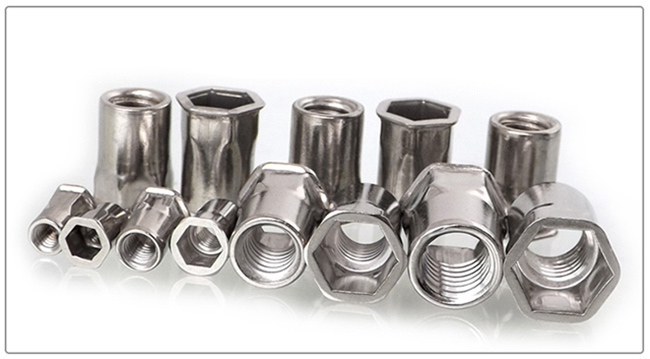 Stainless Steel Small Countersunk Head Hex Rivet Nut